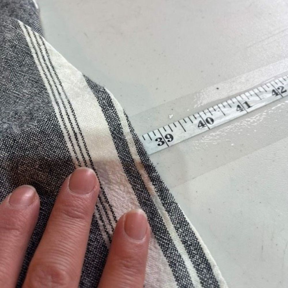 Old Navy Women's Striped Linen Blend V-Neck Tie Front Dress Gray White‎ Size XL - Picture 8 of 10